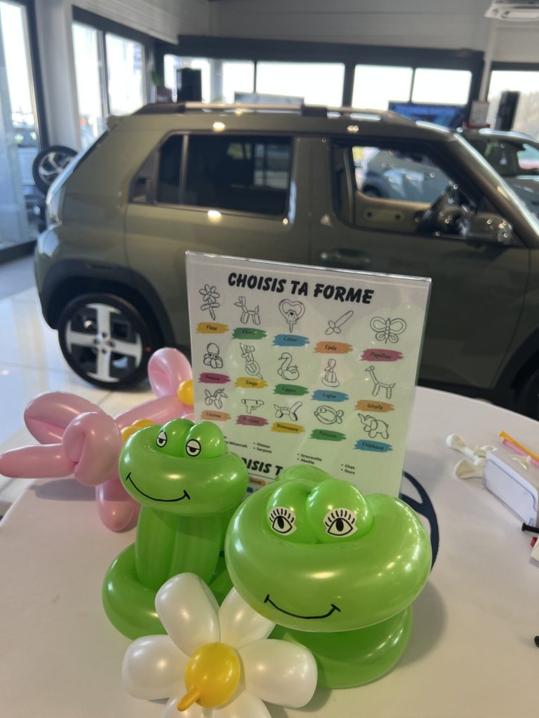 animation commerciale ballons sculptés