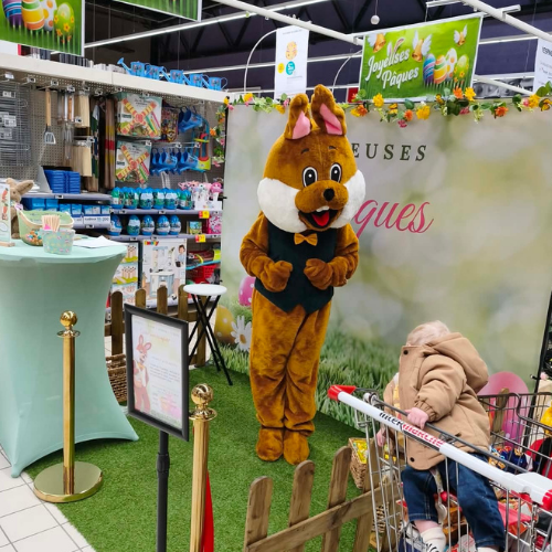 animation commerciale lapin de paques ardennes grand est